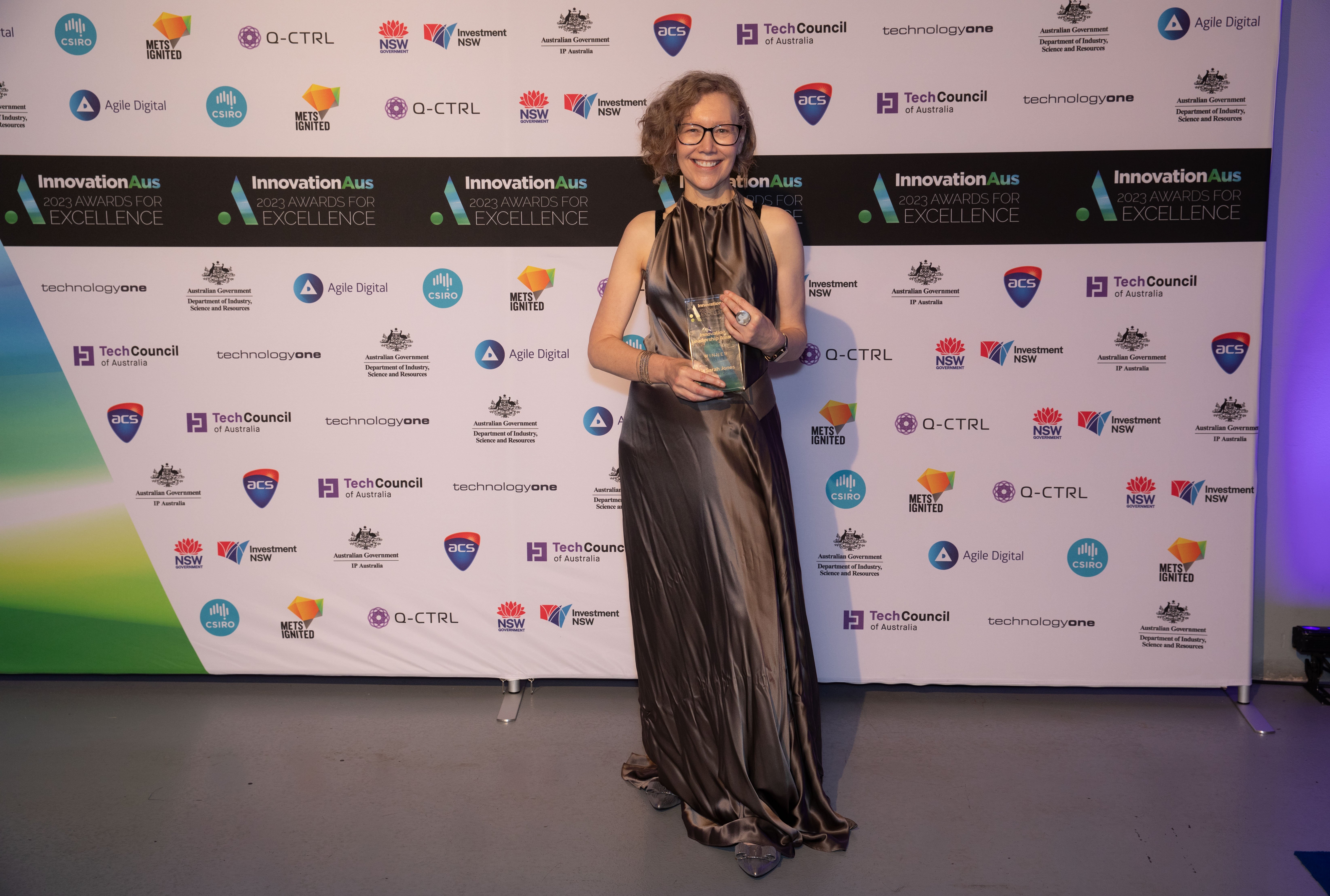 Dr Sarah Jones InnovationAus Innovation Leader of the Year