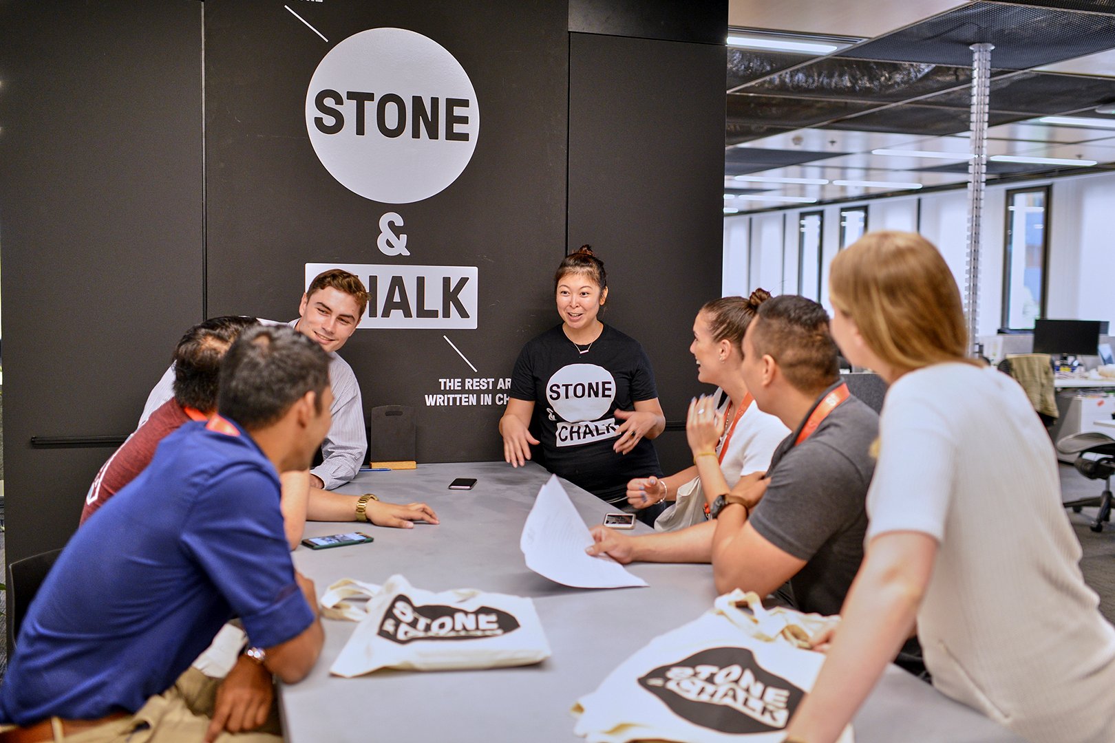 SSE MESH students at Stone & Chalk